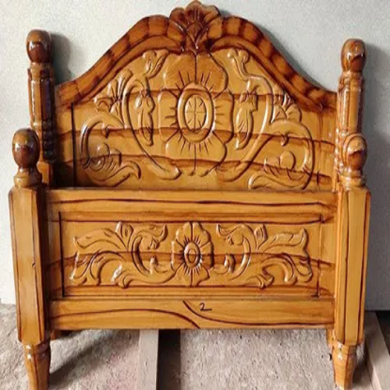 వుడెన్ డబల్ కాట్ బెడ్ డిజైన్ వర్క్(6/6) యొక్క చిత్రం