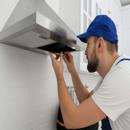 చిమ్నీ సంస్థాపన యొక్క చిత్రం